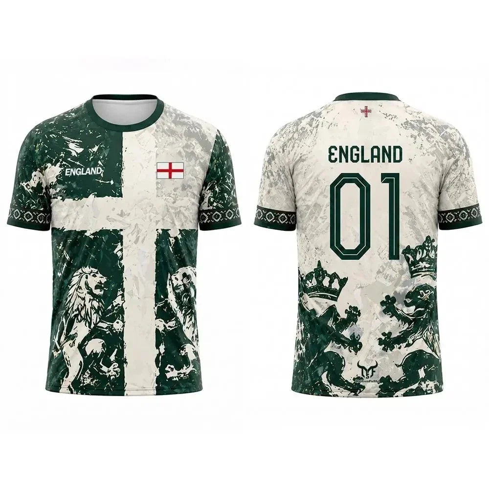 England Football s 2026 World Cup Polyester Breathable Football Tees Unisex