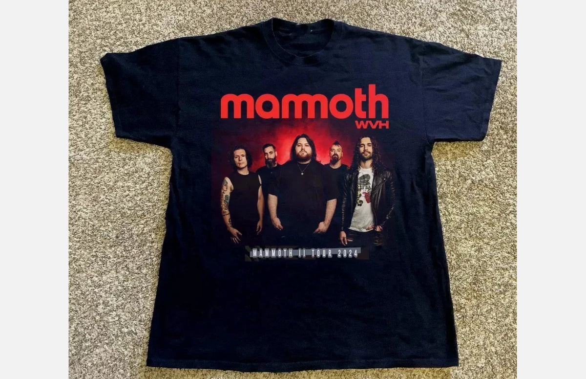 NEW MAMMOTH WVH Band TOUR 2024 T Shirt S-5XL Cotton Unisex