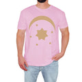 Celestial Moon Star Mens T-Shirt Cosmic Space Lover Vintage Holiday Gift