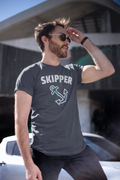 Skipper Anchor T Shirt - Sailor T Shirt - Sailing, Boating, Yachting, XS to 5XL Unisex