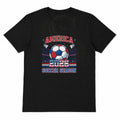 America 2026 Soccer Season USA Football Fan Graphic Black Tee Unisex