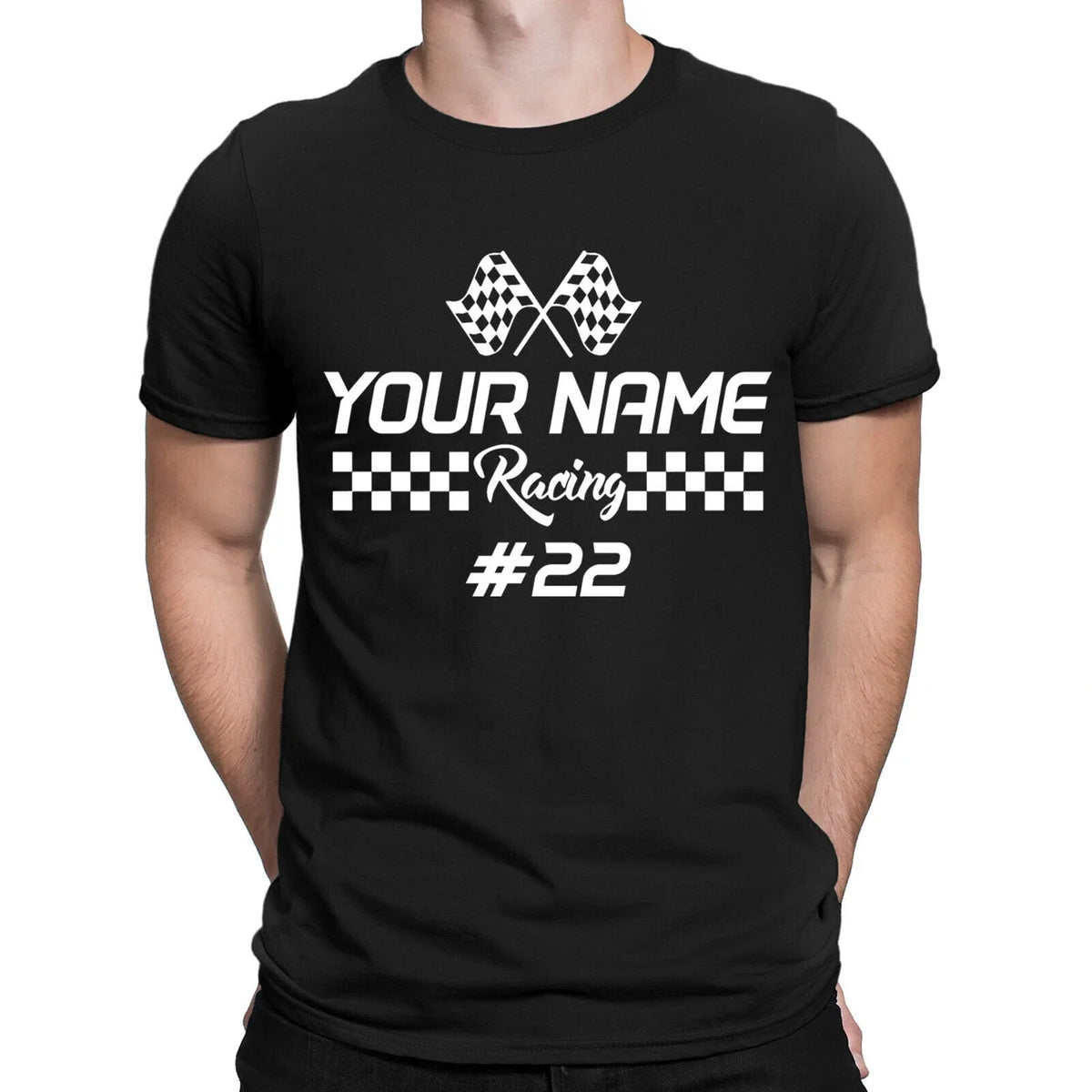 Personalised Racing Your Name Number Race Dirt Bike Mens Womens s #NED Unisex