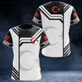 Turkiye 3D Printed Football Breathable World Cup 2026 Tee Unisex