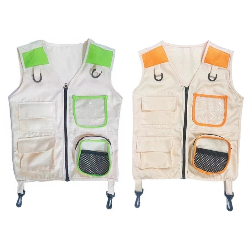 Kid Explorers Vest Outdoor Adventure Vest Fishing Tank Top for Halloween