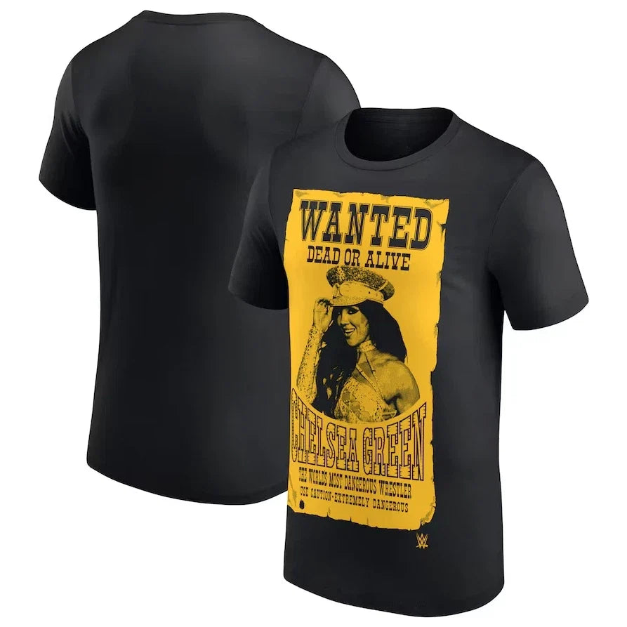 Men's Black Chelsea Green Wanted Dead or Alive Unisex