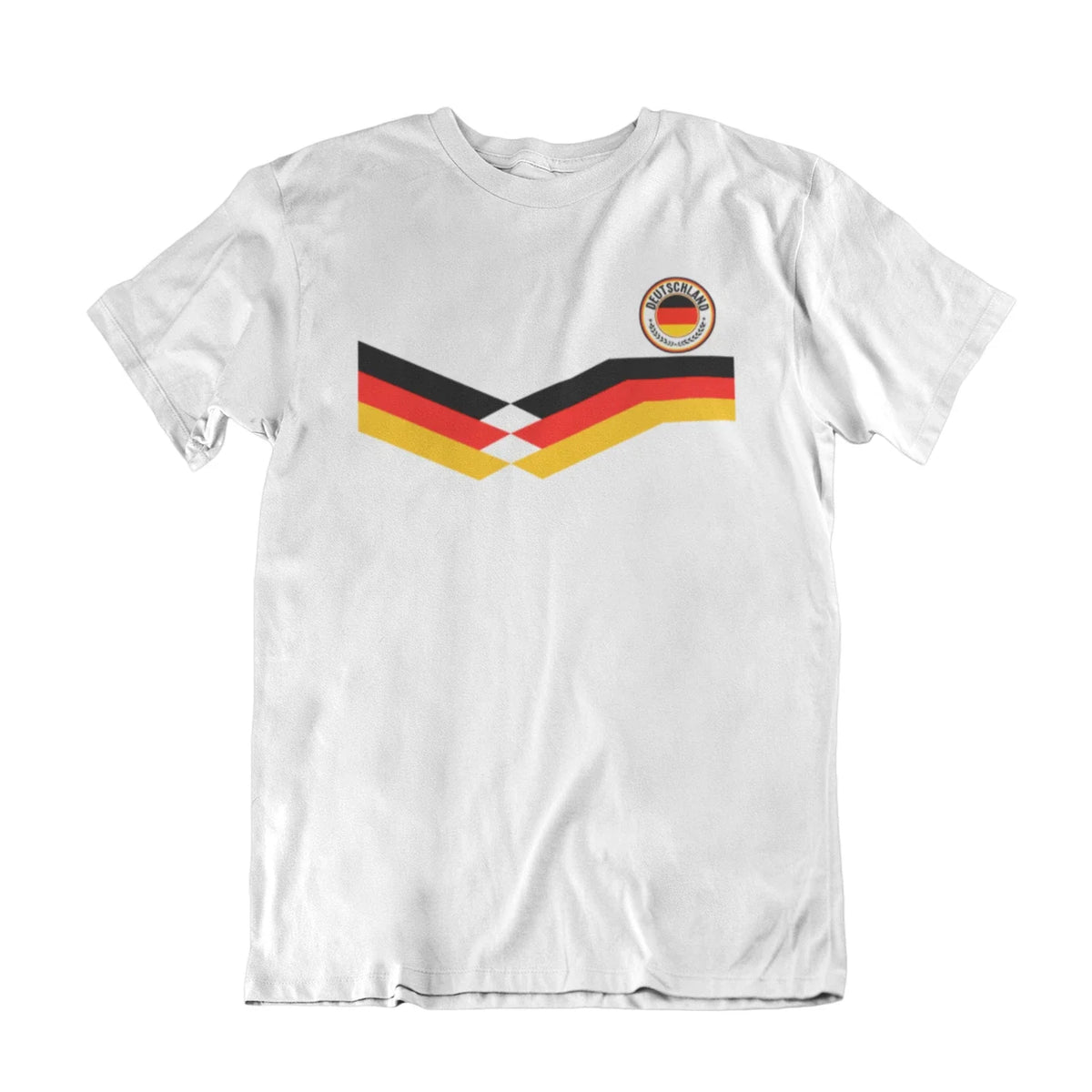 Mens GERMANY Retro Strip Football 2026 Tee German Euro World Cup Kit Unisex
