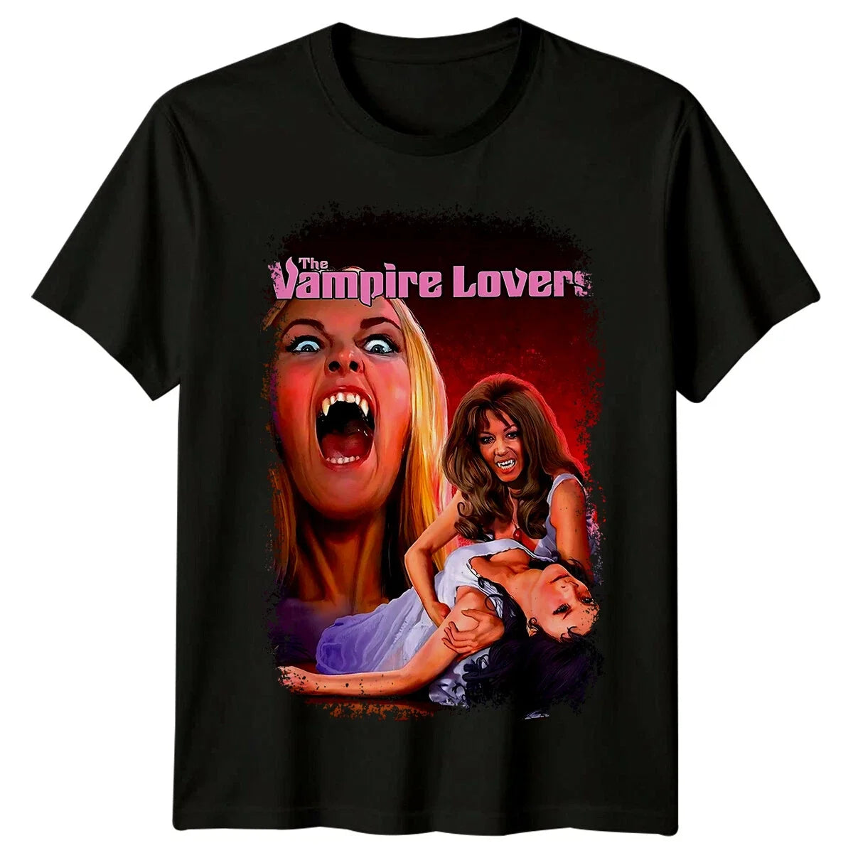 The Vampire Lovers (1970) Movie Poster Inspired Retro 80s Tee Unisex