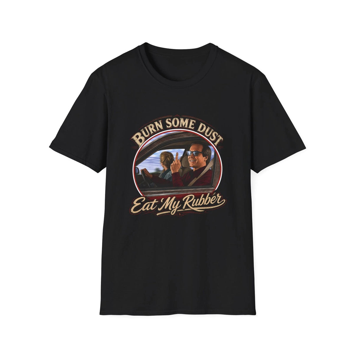 Burn Some Dust Christmas Vacation  T-Shirt | Retro racing vibe