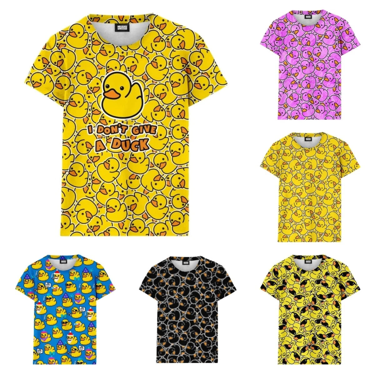 Funny Duck Streetwear 3D Print Women Men Short Sleeve T-shirt Tops Casual Tee