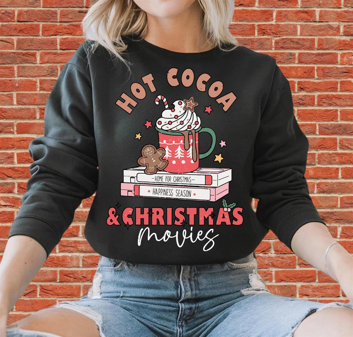 Hot Cocoa & Christmas Movies Unisex Hoodie Tshirt Men Women Unisex N258