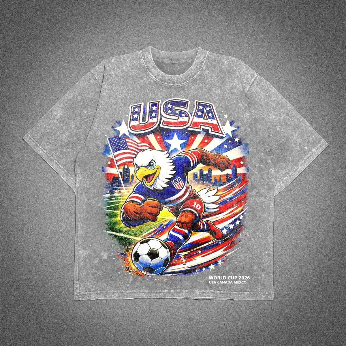 USA Soccer Washed World Cup 2026 American Eagle Graphic Unisex Gift Unisex