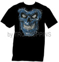 1-TERMINATOR SKULL BLUE EVIL ROBOT FACE HALLOWEEN GEAR GRAPHIC PRINTED Unisex