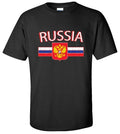 Russia Soccer Football - Russian Fan Team Crest Jersey Tee Unisex