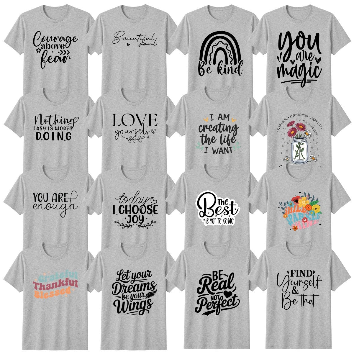 Inspirational Positive Affirmation T-Shirt Positive Vibes Gift
