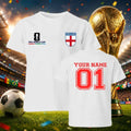 Personalised England Football World Cup 2026 Tee Unisex Kids Boys Gift Unisex