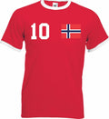 Youth Designz Men's Norway with DESIRED NAME + NUMBER Jersey European Cup Unisex