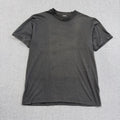 Vintage 90s Sun Faded Black Blank T-Shirt Mens Medium Basic Crew Neck Distressed