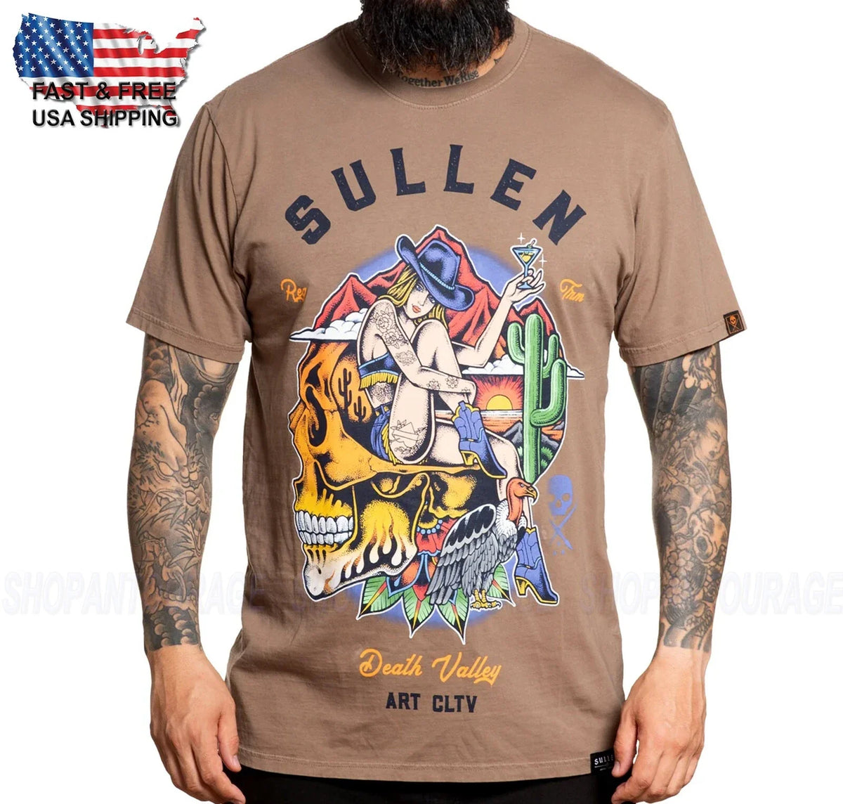 Sullen Art Collective Death Valley Premium SCM5701 Per Uomo Unisex