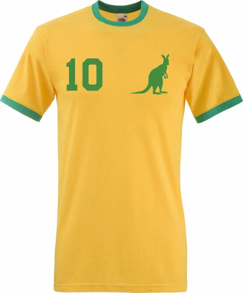 Youth Designz Men's Australia with DESIRED NAME + NUMBER Jersey World Cup Fun Unisex