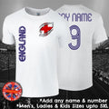 England Football Fan Personalised Mens Ladies Kids Euros World Cup Unisex