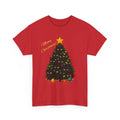Meowy Christmas Cat Tree Shirt | Funny Black Cat Holiday Tee