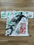 Vintage Soccer All Over Print AOP T Shirt World Cup 90s Dallas Cup Lotto Italia Unisex