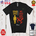Custom Name Vintage Soccer Compare Normal Dad; Father's Day Player Family Shirt Unisex