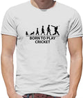 Born To Play Cricket - Mens - Player Love Ashes Bat Fan England Unisex