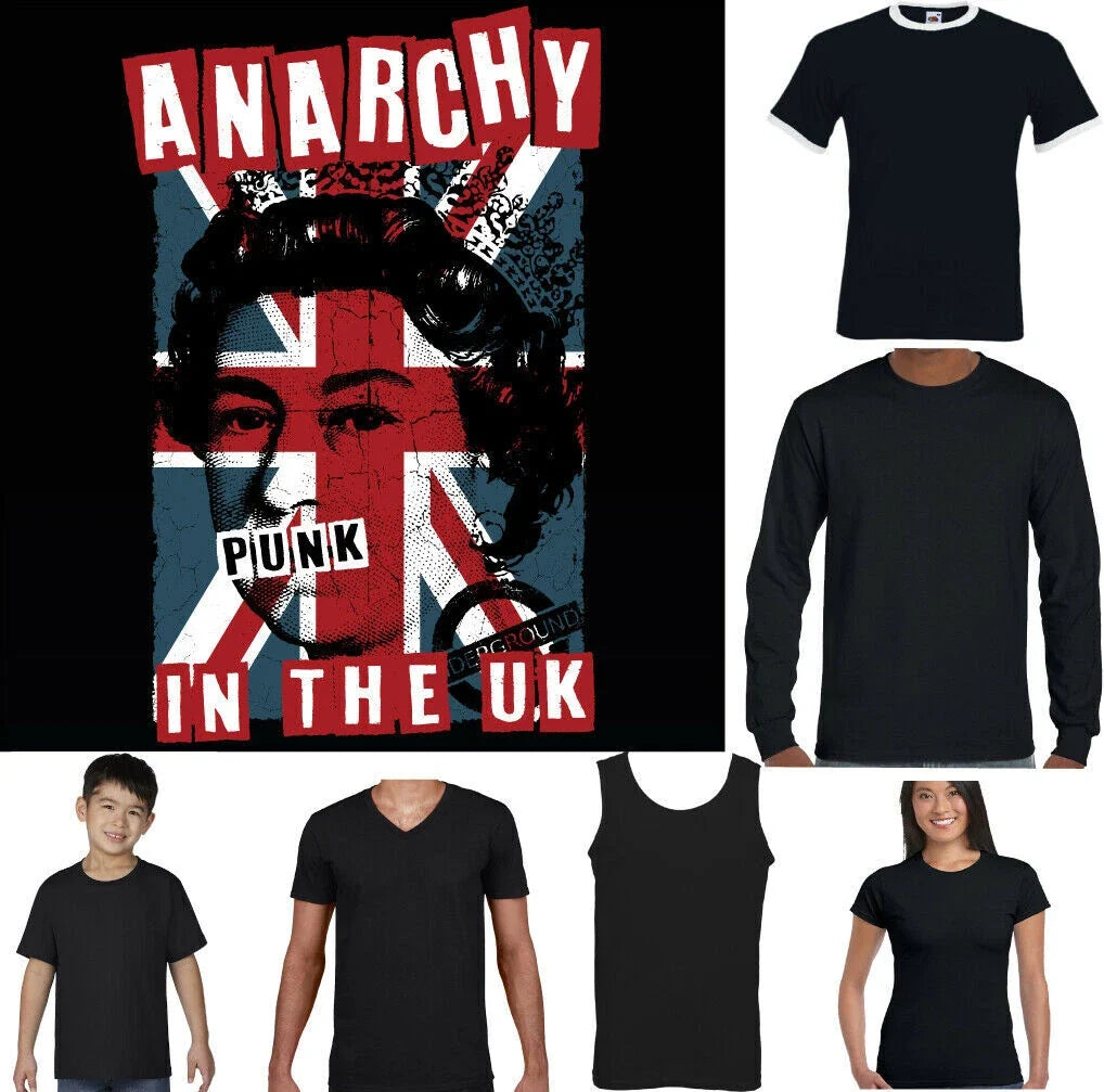 Anarchy in the UK Mens Punk Rock Union Jack Clash Unisex