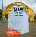 Bad News Bears Raglan Baseball California Great Gift for Boyfriend Dad Unisex