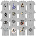 Boho Celestial T-Shirt Spirituality Moon And Stars Celestial Gift