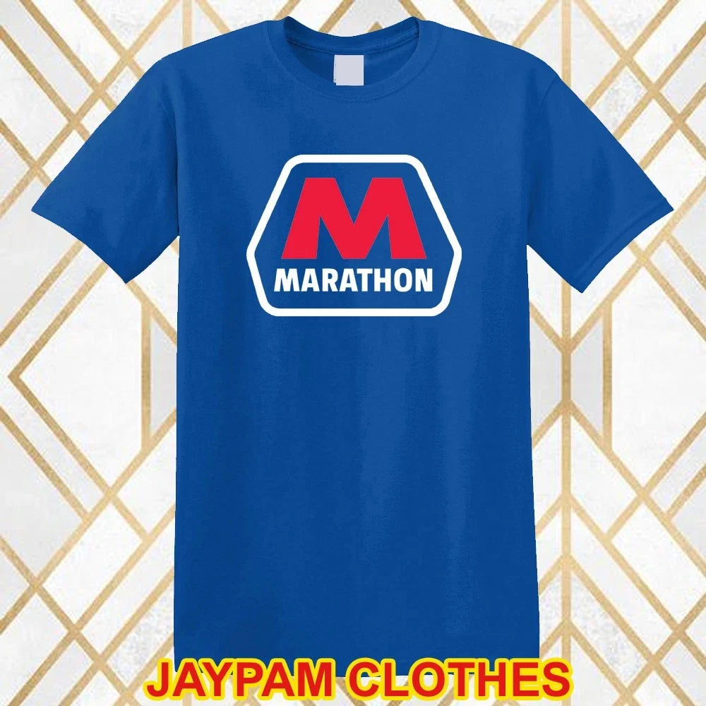Marathon Oil Gas Racing Tuner Car Men's Blue Size S - 5XL Unisex