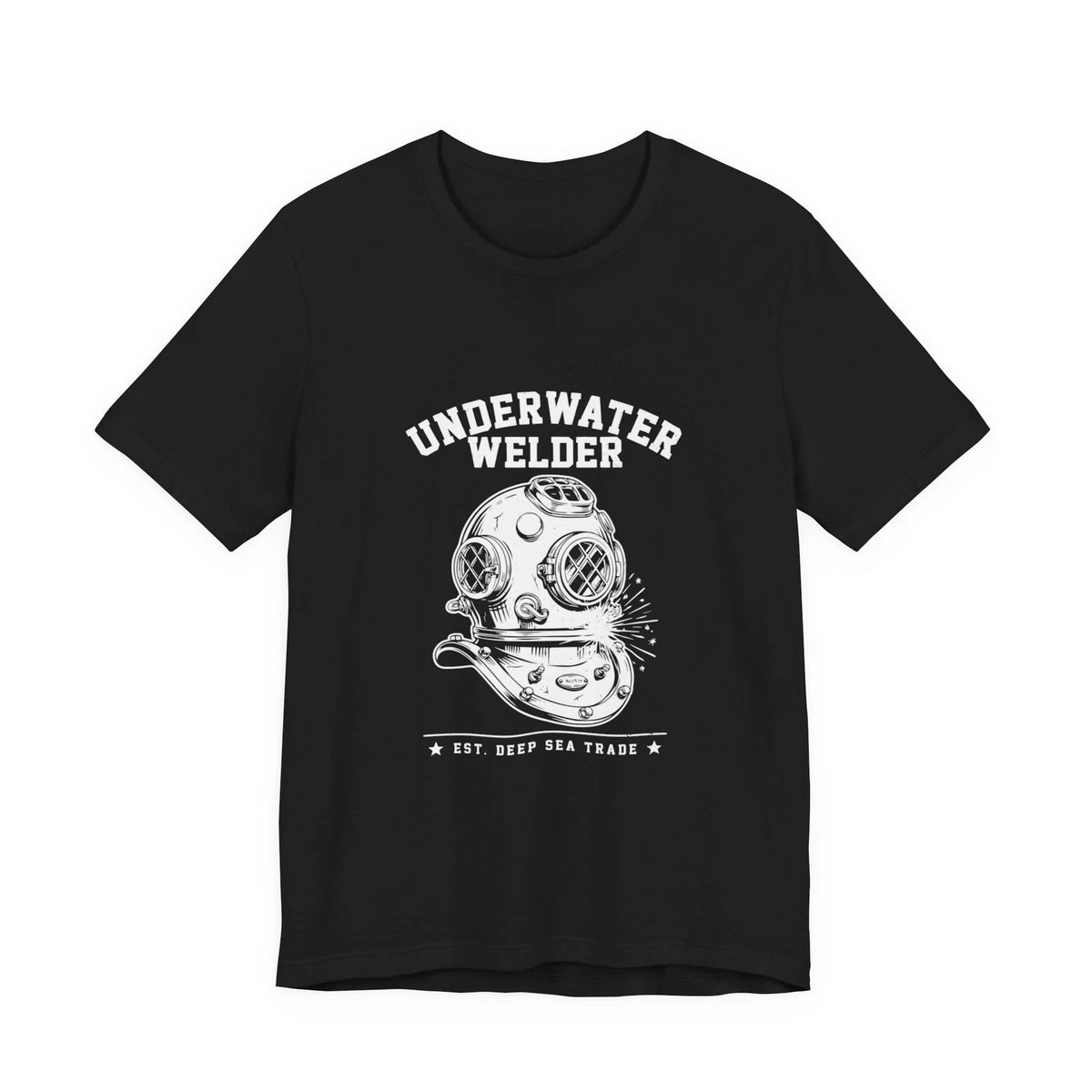 Underwater Welder Diving Helmet T-Shirt Commercial Diver Gif
