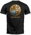 Mens Back Print Nature Graphic Mountains Forest Adventure Outdoor Casual Unisex