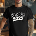 Senior 2027 Shirt, Retro Groovy Class of 2027 Tee, High School Senior Year Shirt