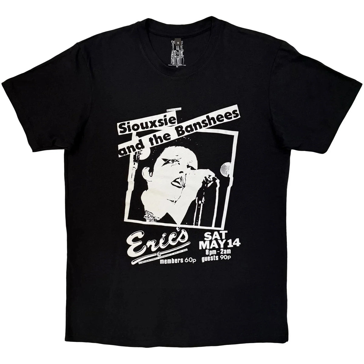 Siouxsie & The Banshees Premium Carbon : Eric's (Black) OFFICIAL NEW Unisex