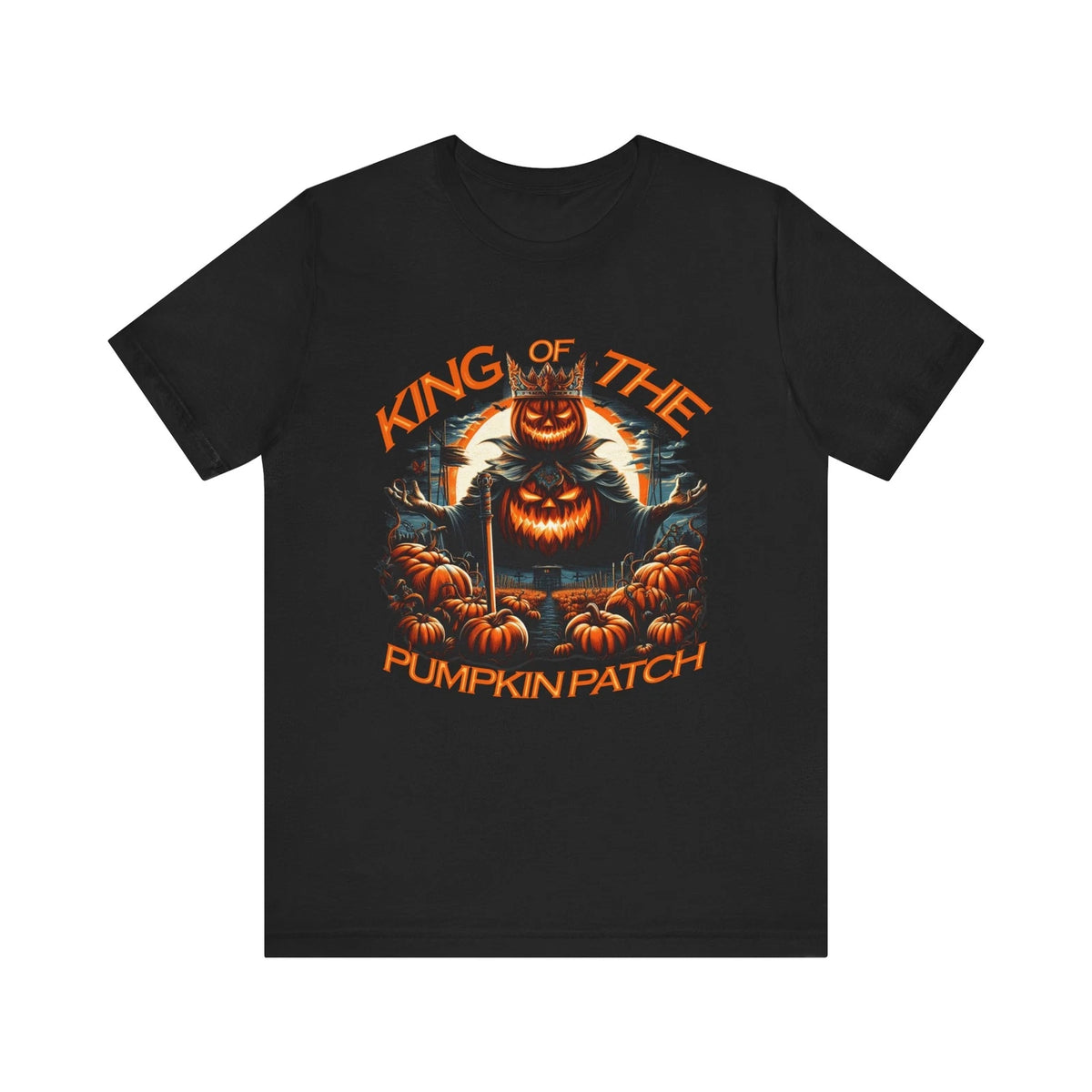 King of the Pumpkin Patch T-Shirt - Ruling the Halloween Realm