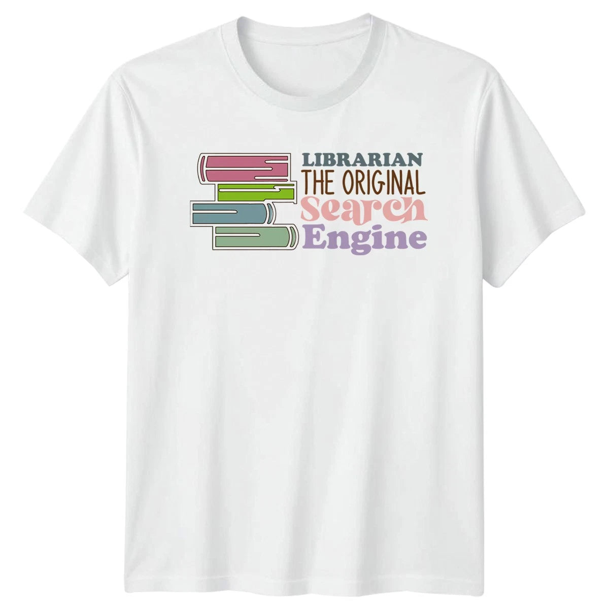 Librarian The Original Search Womens T-Shirt Librarian Reading