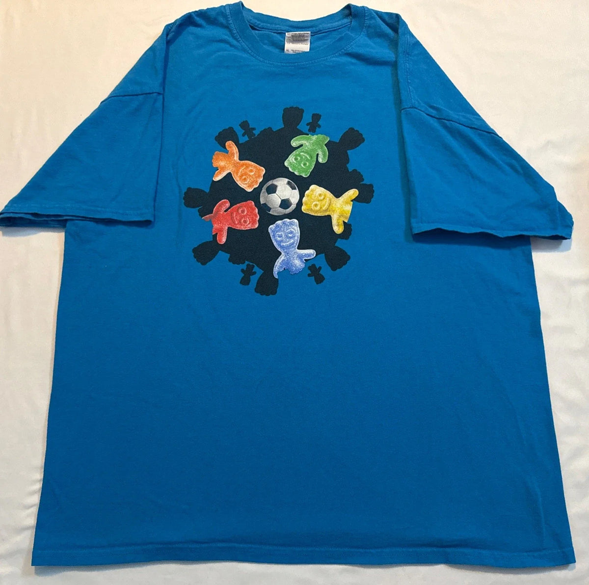 Sour Patch Kids Candy Promo Tshirt Size XL Soccer Unisex