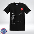 Skeleton Balloon Funny Well Sh*t Sarcastic Dark Humor Halloween T-Shirt