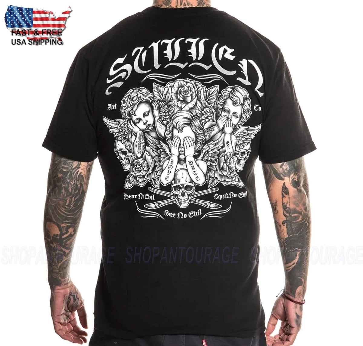 Sullen Art Collective See No Evi Premium SCM7767 Short Sleeve For Men Unisex