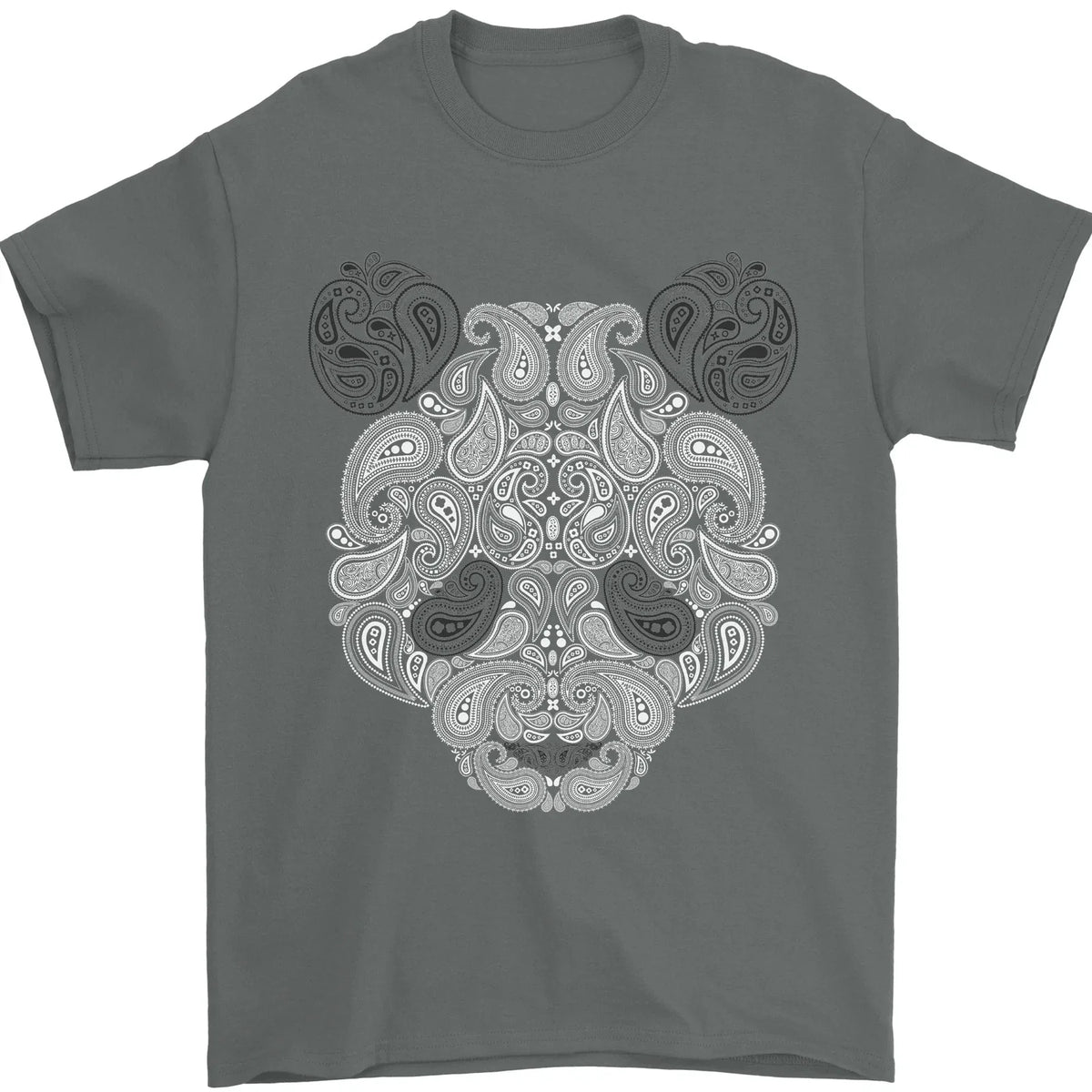 Paisley Panda Bear Mens 100% Cotton Unisex