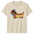Patriotic Dachshund Hot Dog Dog 4th July Gift For Him And Her Unisex