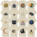 Boho Celestial Astrology Adult T-Shirt Mystical Sun Moon Stars Celestial Gift
