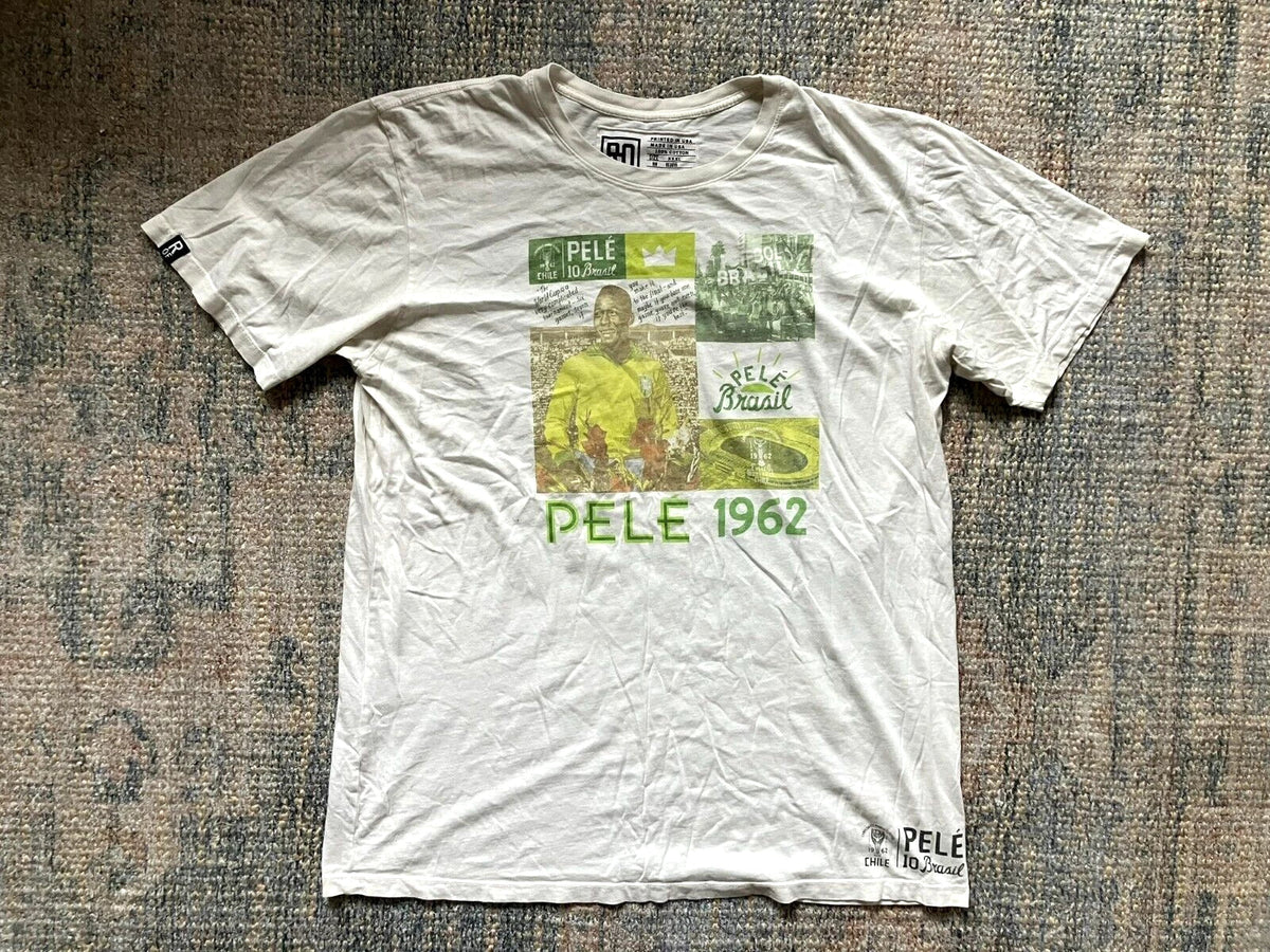 ROOTS OF FIGHT Brazil Brasil Football RETRO 1962 PELE Soccer Fan Men 3XL Unisex
