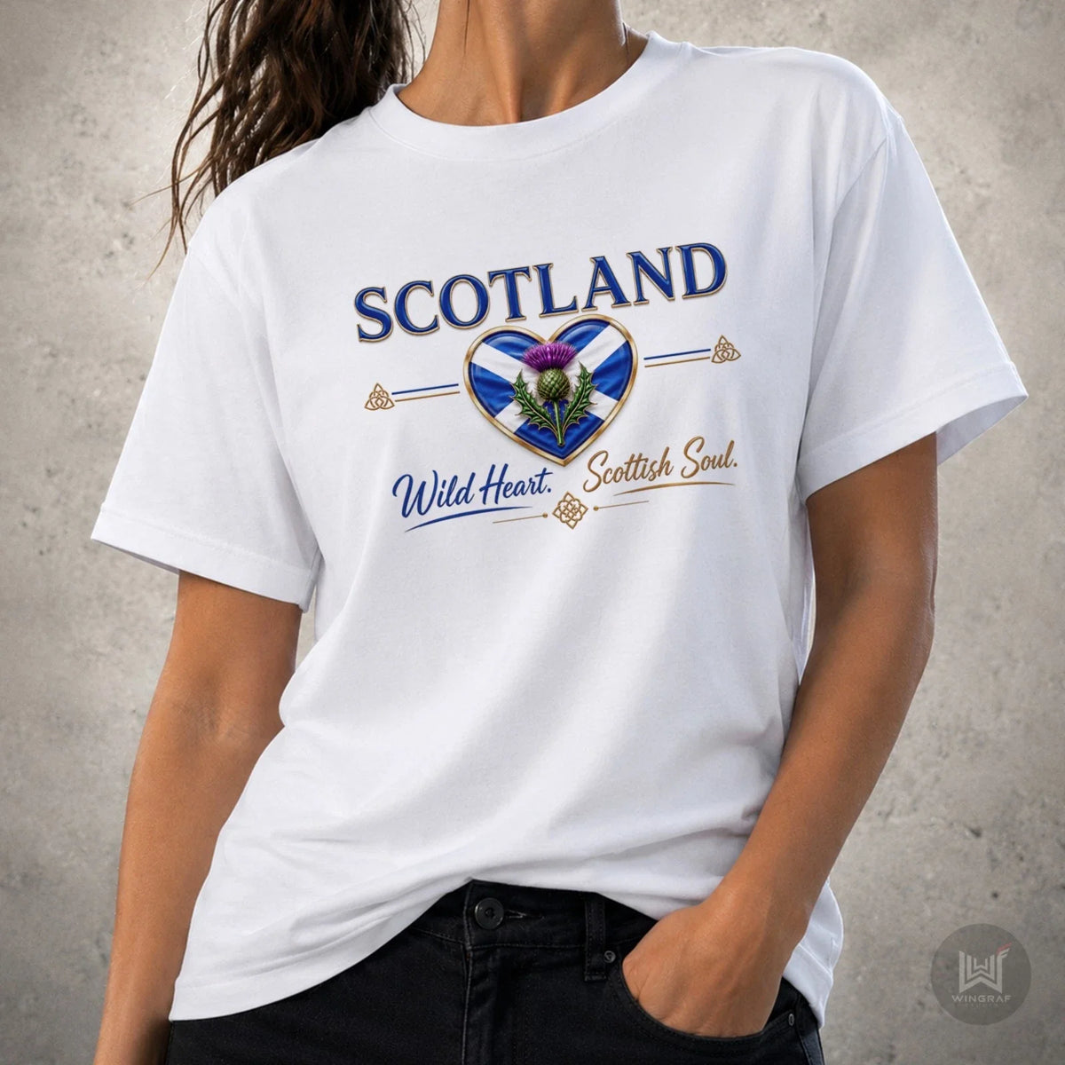 Scotland t shirt football fan wild heart flag Scottish soccer top 2026 gift tee Unisex