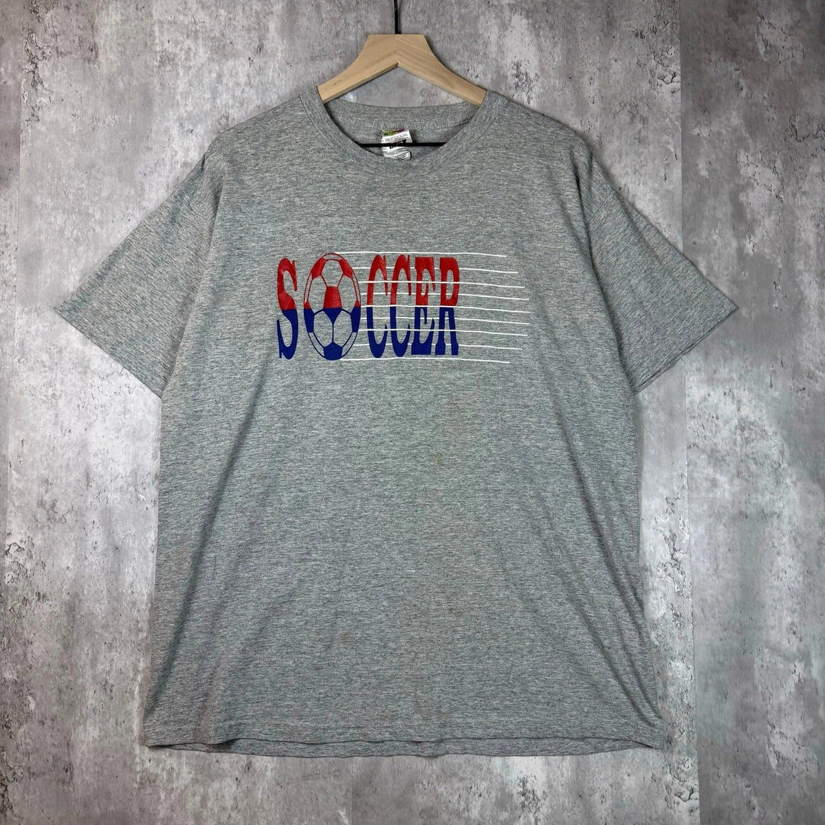 Vintage 90s soccer graphic tee XL Unisex