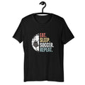 Eat Sleep Soccer Repeat Funny Soccer Unisex tshirt Unisex