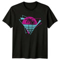 Retro Sunset Palm Tree Graphic 80s Nostalgic T-Shirt