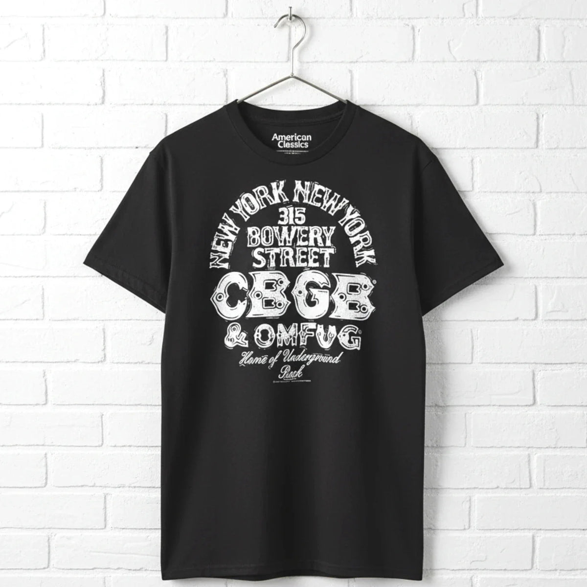 CBGB OMFUG New York Address Men's T Shirt Unisex